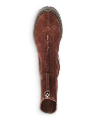 Women&#39;s Farrah Leather Platform Ankle Boots 