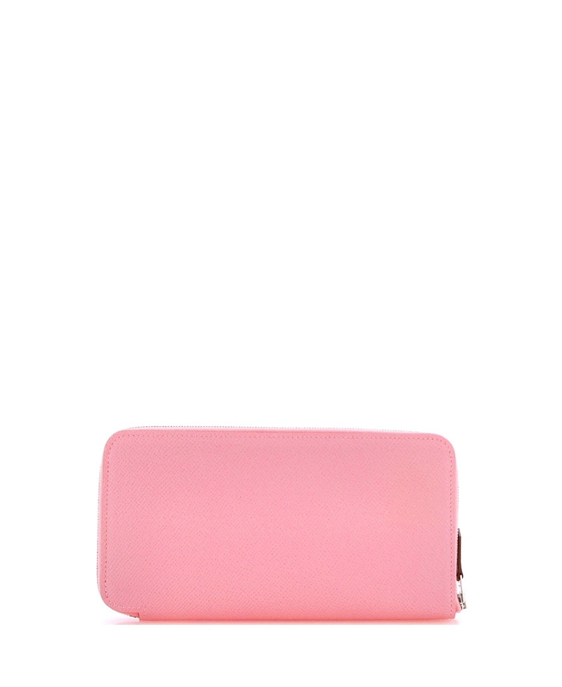 Pre-owned Pre-owned Hermes Hermes Long Azap Zip Around Wallet Silk'in Epsom In Pink