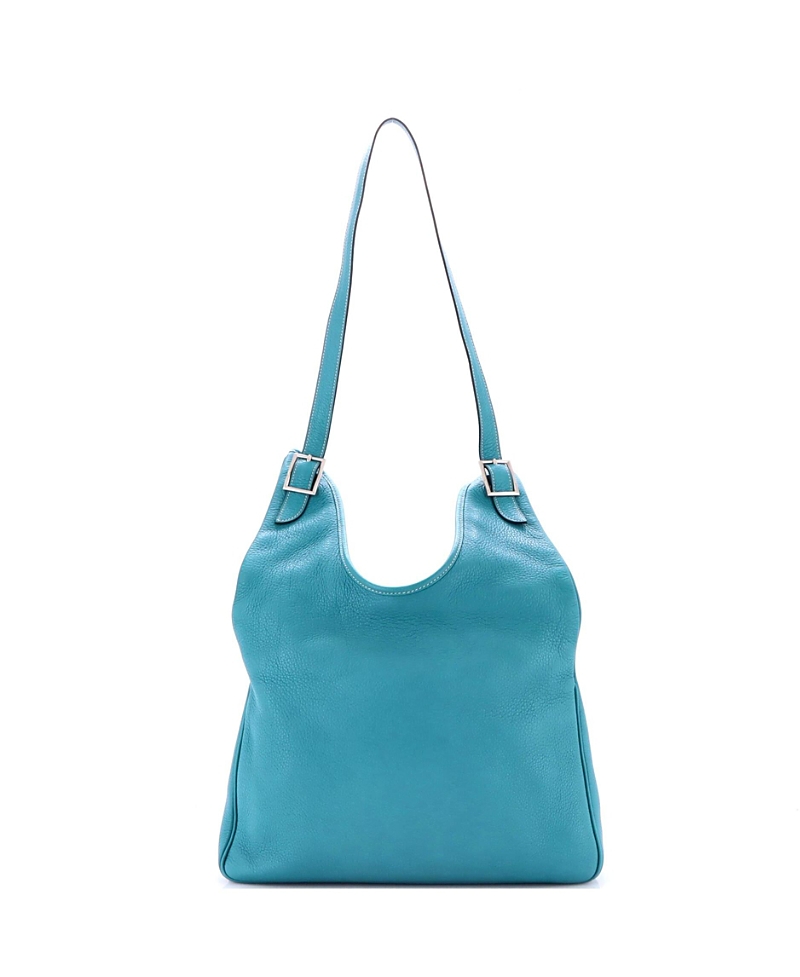 Pre-owned Pre-owned Hermes Hermes 32 Massai Bag Leather In Blue