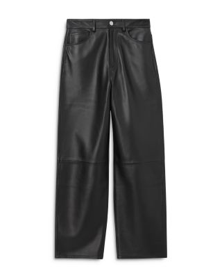 Leather Barrel Pants