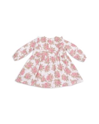 Girls' Bouquets Ruffled Long Sleeved Dress & Ribbed Leggings - Baby