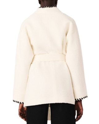 Lined Coat with Contrasting Ribbon