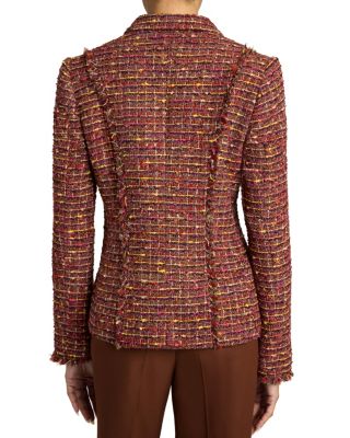 Trish Jacket with Fringe Detail in Luxury Tweed
