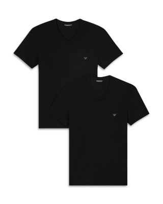 V-Neck Stretch Tees, 2-Pack