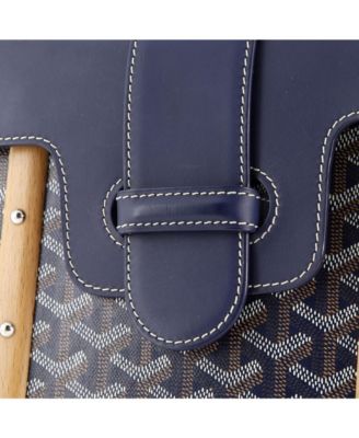 PM Saigon Top Handle Bag Coated Canvas with Leather