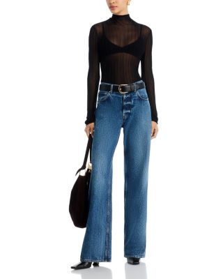 The Lana Ribbed Turtleneck Top