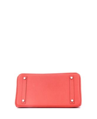 Birkin 30 Handbag Pink Epsom with Palladium Hardware