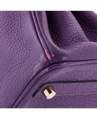 Birkin 30 Handbag Purple Togo with Gold Hardware