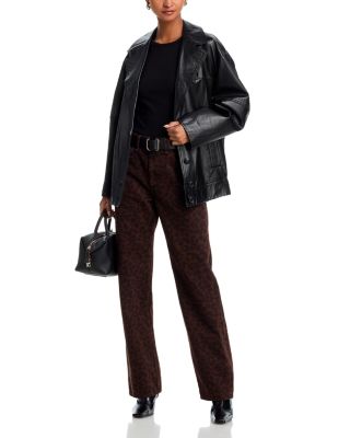 Shea High Rise Straight Leg Jeans in Leopard