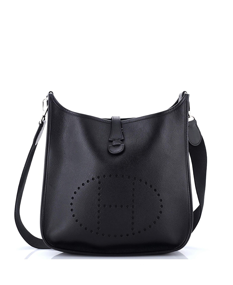 Pre-owned Pre-owned Hermes Hermes Pm Evelyne Bag Gen I Epsom In Black