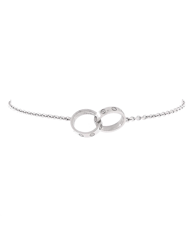 Pre-owned Pre-owned Cartier Cartier Love Interlocking Bracelet 18k White Gold