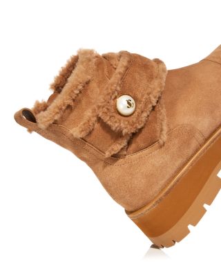 Women's Meena Shearling Trim Booties