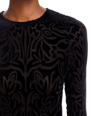 Julie Burnout Velvet Top