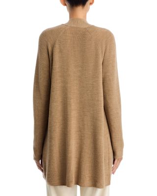 Merino Wool Open Front Cardigan Sweater
