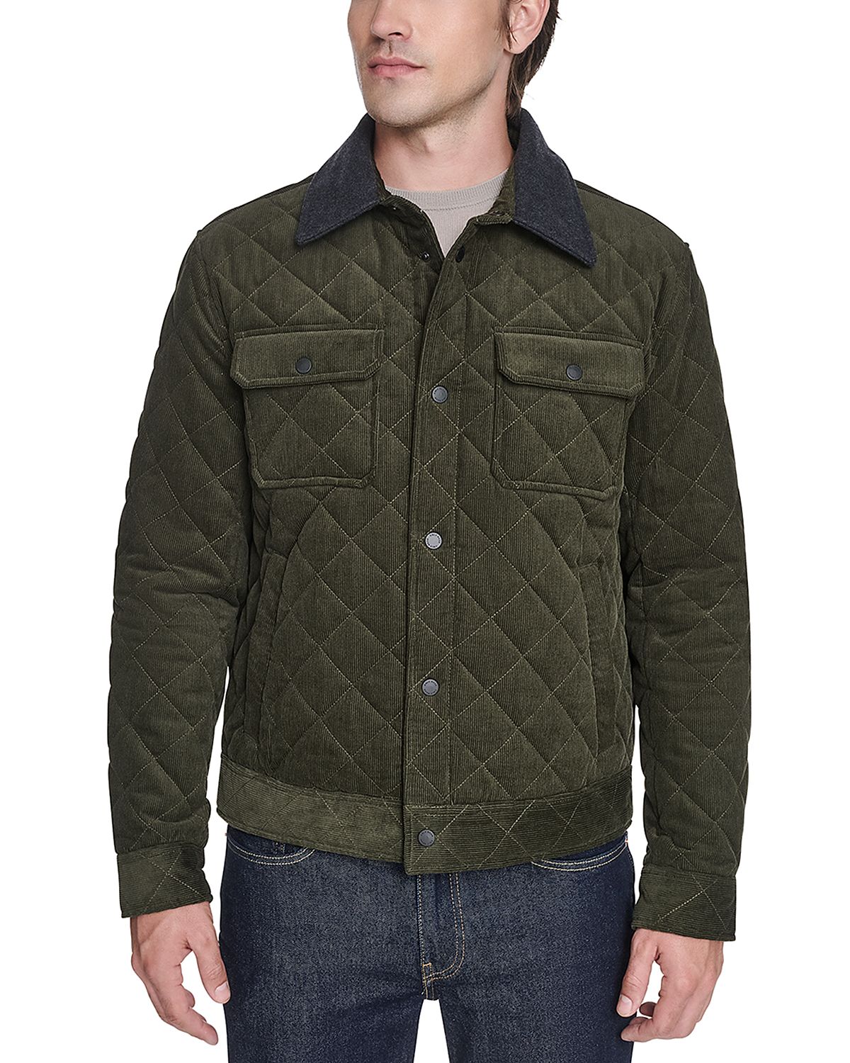 Cole Haan Quilted Corduroy Jacket