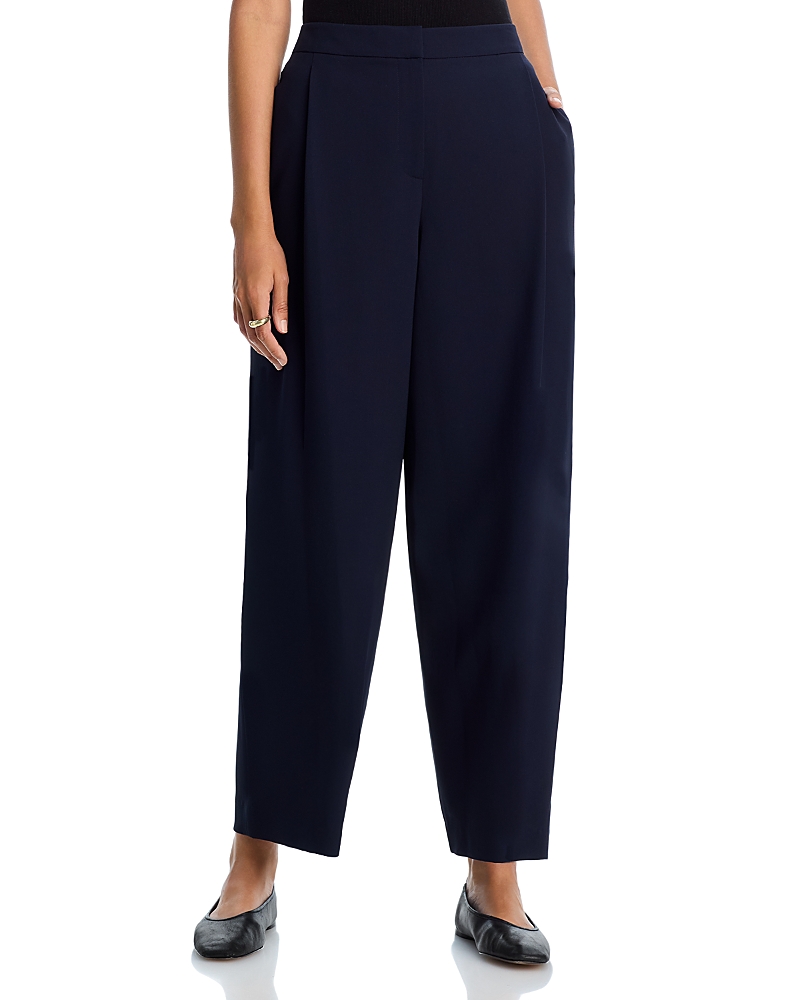 Lafayette 148 Cooper Pleated Pants In Blue