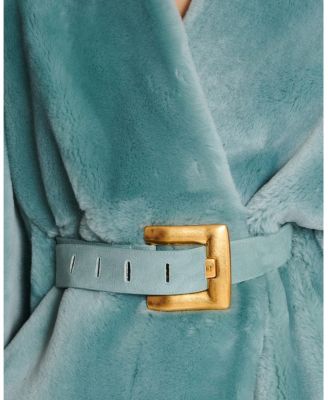 Belted Shearling Coat