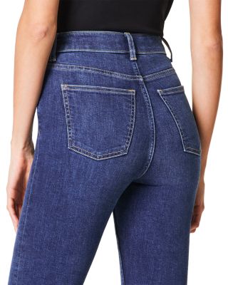 Redefine High Rise Slim Straight Jeans in Medium Indigo