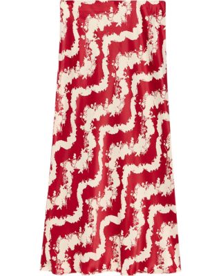 Women's Abstract Floral Print Slip Skirt