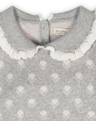  Organic Long Sleeve Peter Pan Collar Sweater - Big Kid
