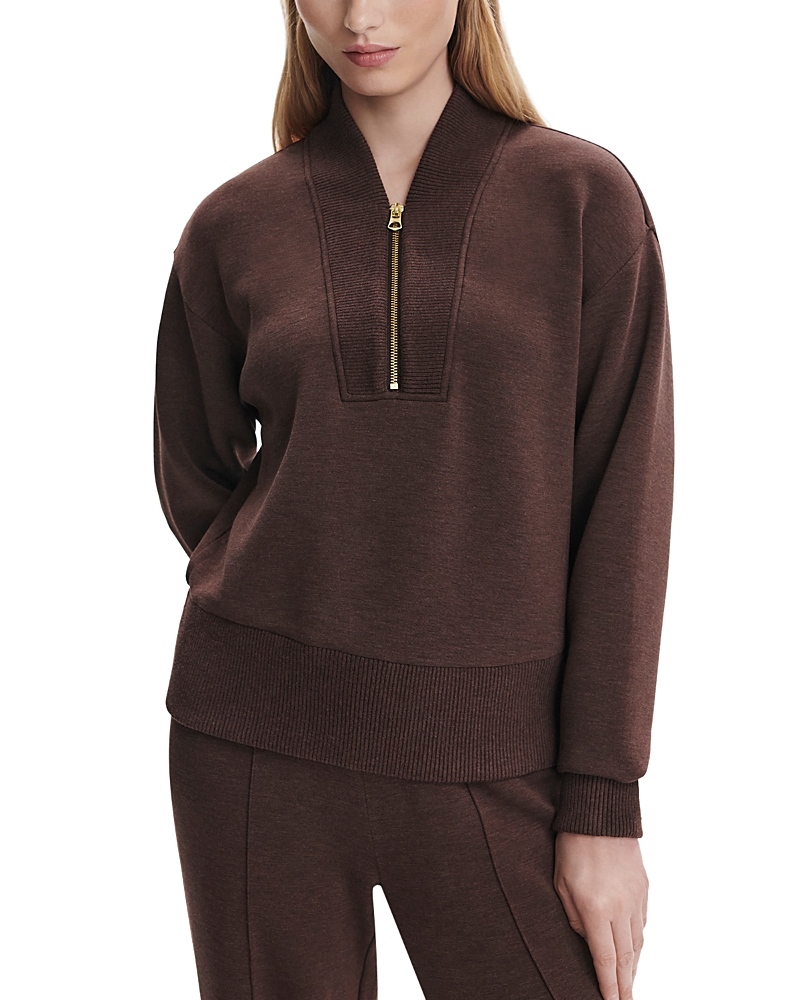 Varley Sally Half Zip Sweatshirt In Brown