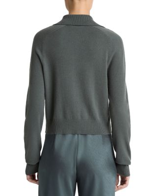 Button Front Polo Cardigan Sweater 