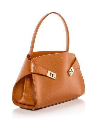 Hug Leather Top Handle Bag