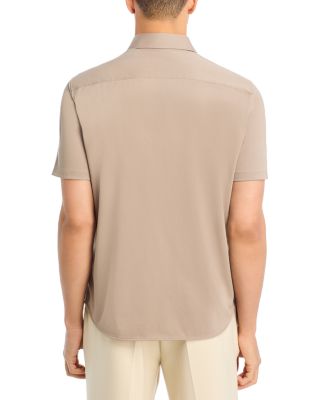 Irving Short-Sleeve Shirt in Structure Knit