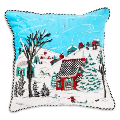 Alpine Scene Throw Pillow, 20 x 20