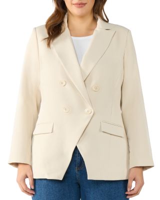 Estelle Plus - Plus Sophie Double Breasted Blazer