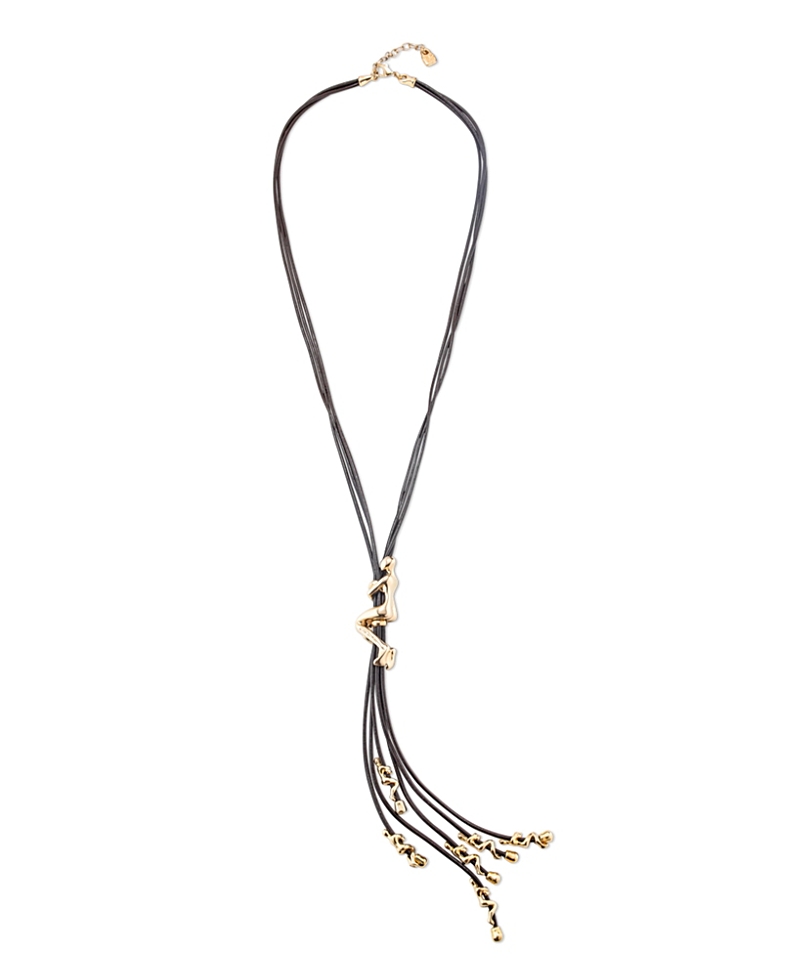 Unode50 Golden Cord Layer Necklace In Gold