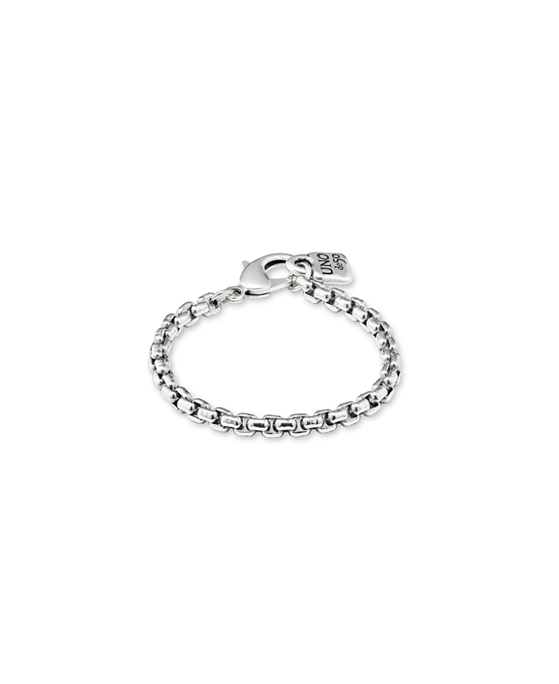 Unode50 Sterling Silver-plated Chain Bracelet In Metallic