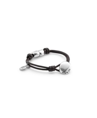 Adjustable Leather Heart Bracelet