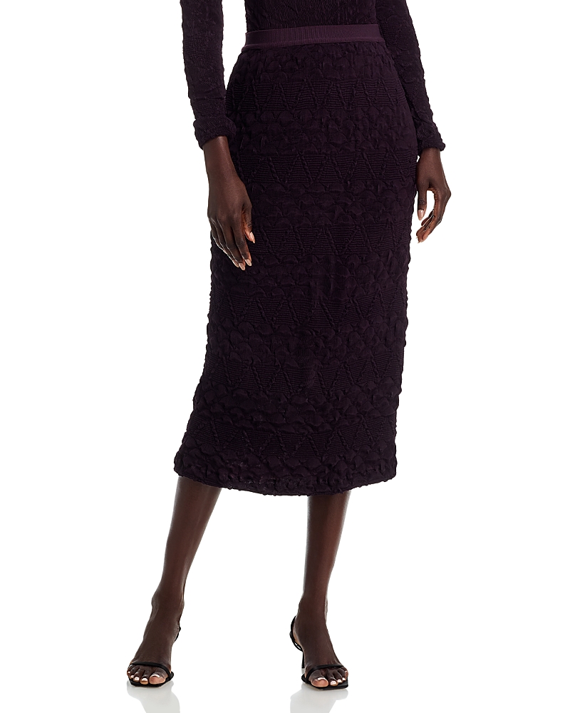 Hugo Boss Ecursi Midi Skirt In Purple