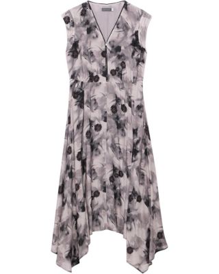 Women's Abstract Print Midi Dress