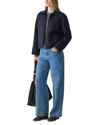 Wool & Cashmere Boxy Cuffed Jacket