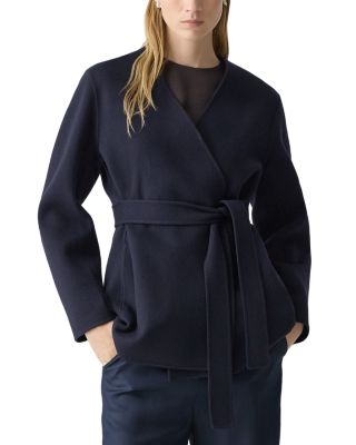 Wool &amp; Cashmere Wrap Jacket 