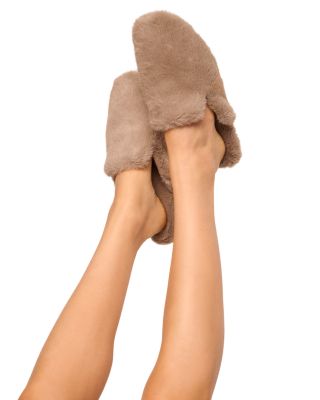 Plush Faux Fur Mule Slippers