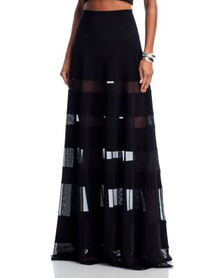 Spliced Maxi Skirt