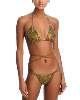 Criss Cross Bikini Top & Bottom Set