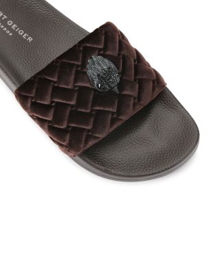 Men's Meena Eagle Black Slip Ons 