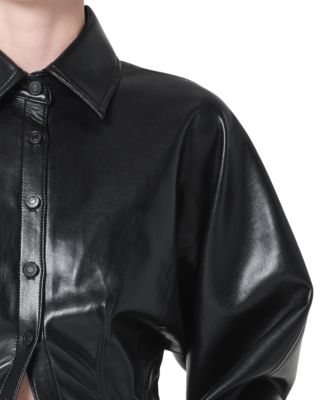 Devon Faux Leather Shirt