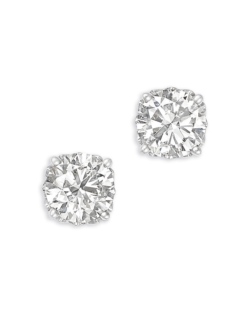 Bloomingdale’s Fine Collection Certified Diamond Stud Earrings in 14K Gold, 2.0 tcw