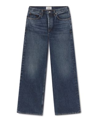 Arc High Rise Loose Wide Leg Jeans in Short Wave