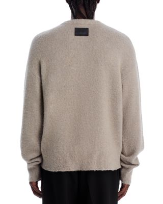 Brushed Wool Cashmere Crewneck Sweater