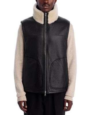 Relaxed Fit Shearling Vest