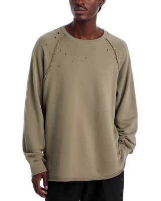 Distressed Crewneck Sweater