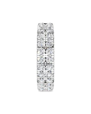 Diamond Double Row Eternity Band in 14K White Gold, 2.0 tcw