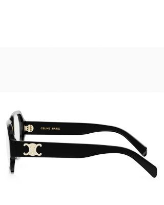 Triomphe Geometric Eyeglasses, 55mm