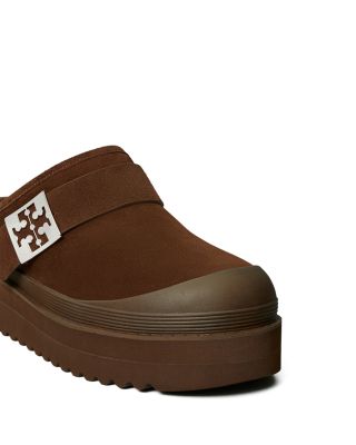 Women's Mellow Shearling Lined Platform Clogs